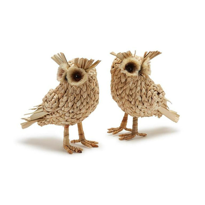 Hand-Crafted Owls - Set of 2