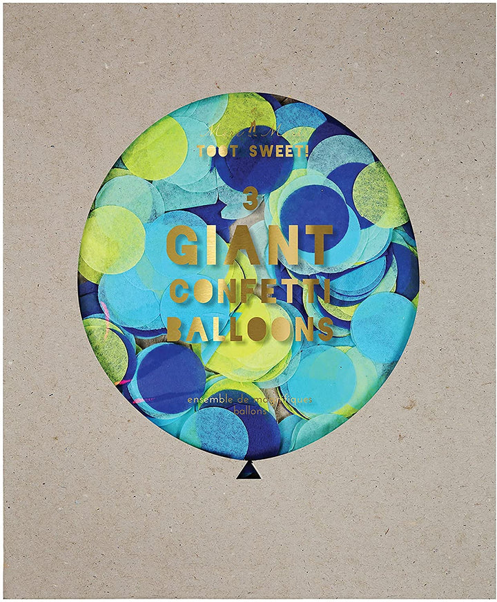 Giant Confetti Balloons - Set of 3