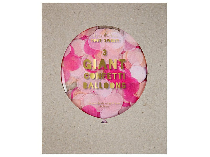 Giant Confetti Balloons - Set of 3