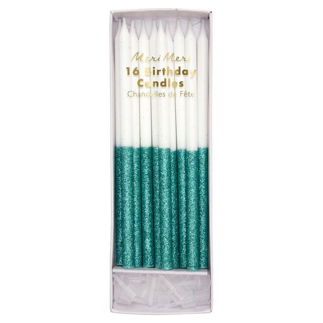 Glitter Dipped Candles