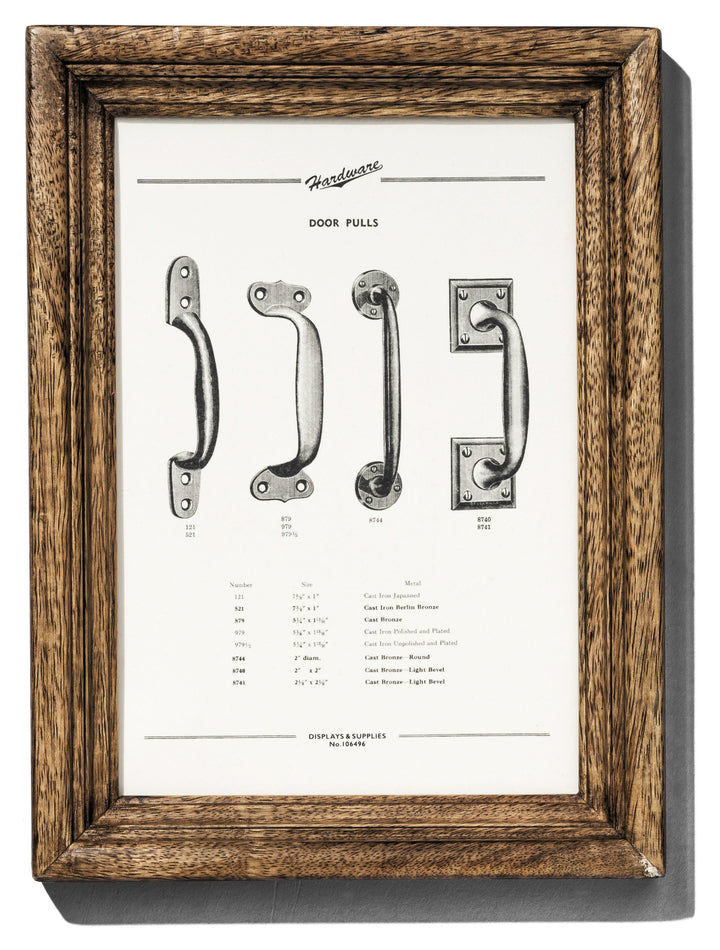 wooden natural frame narrow small design by puebco 1