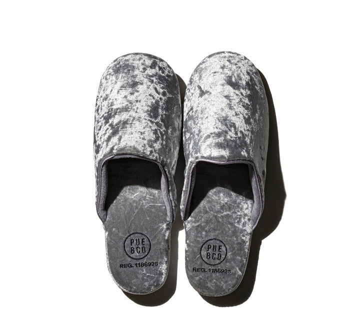 velvet slipper large silver design by puebco 4