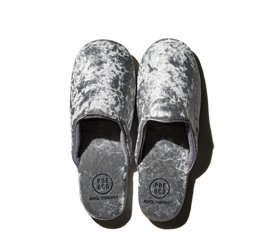 velvet slipper large silver design by puebco 4