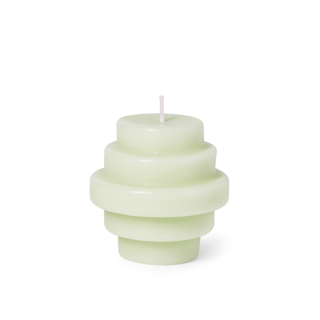 templo ash green candle sculpture 1