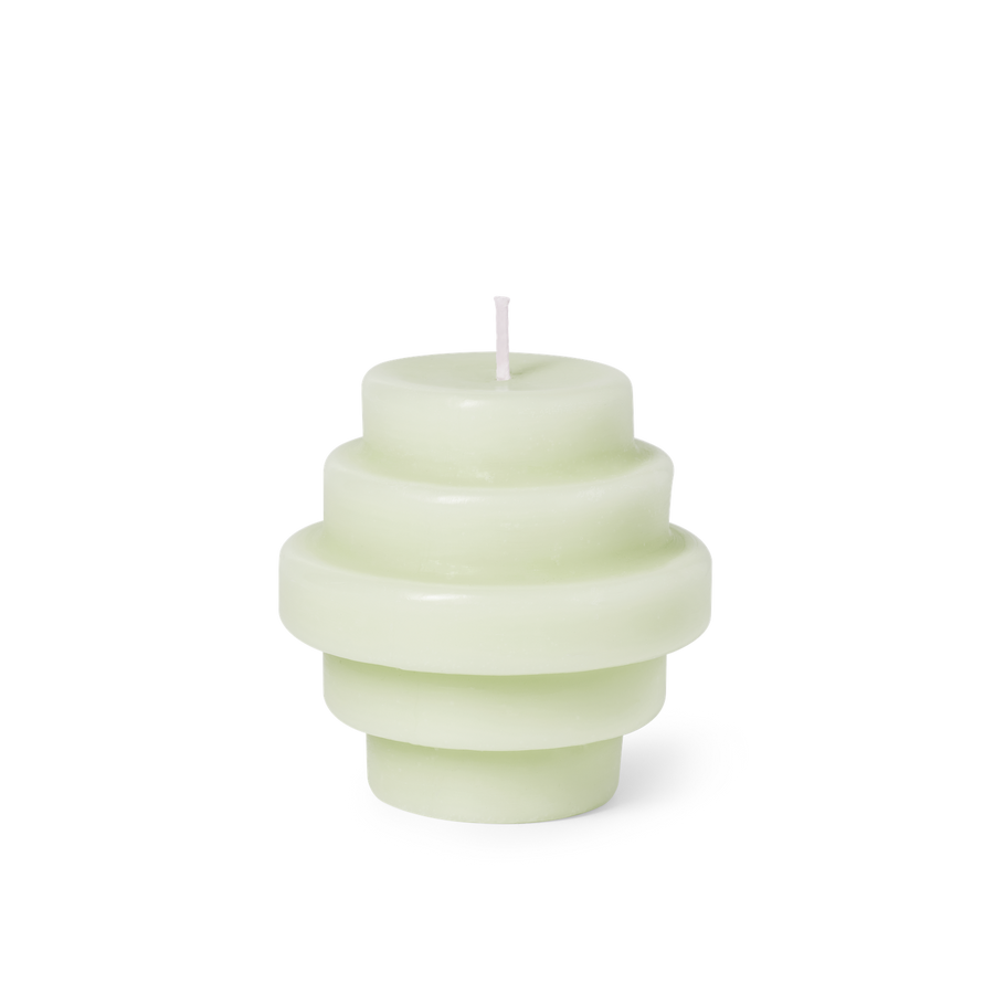 templo ash green candle sculpture 1