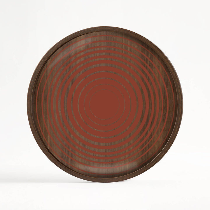 Pumpkin Circles Glass Valet Tray