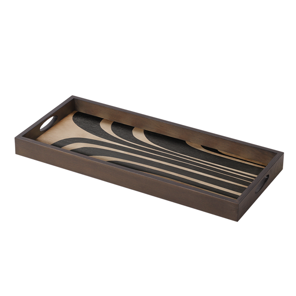 graphite curves wooden tray by ethnicraft 1