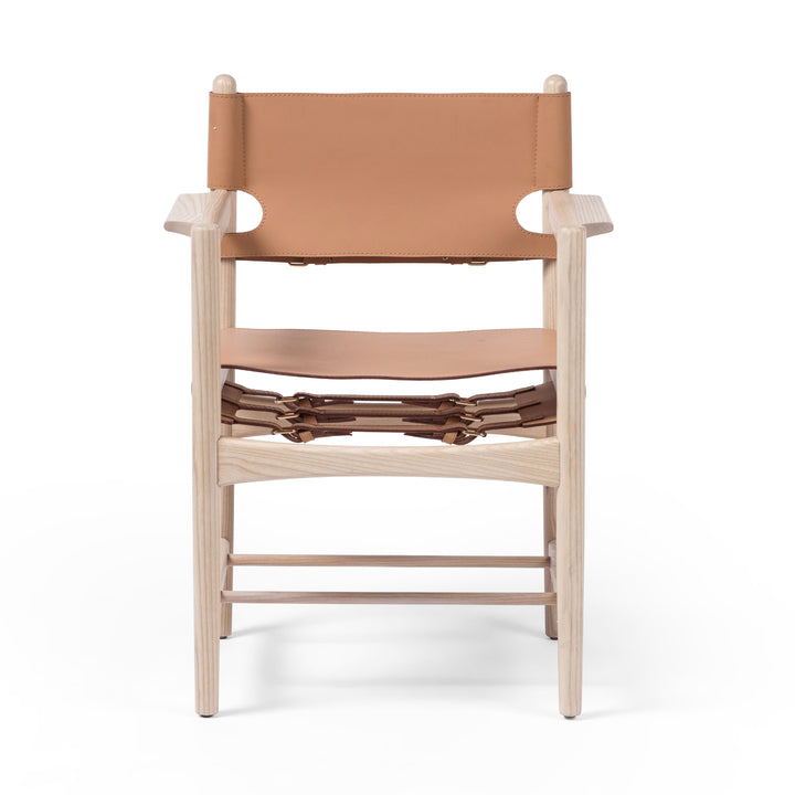 Parsal Dining Chair Nude Leather Blend By Bd Studio 225869 001 Open Box 2