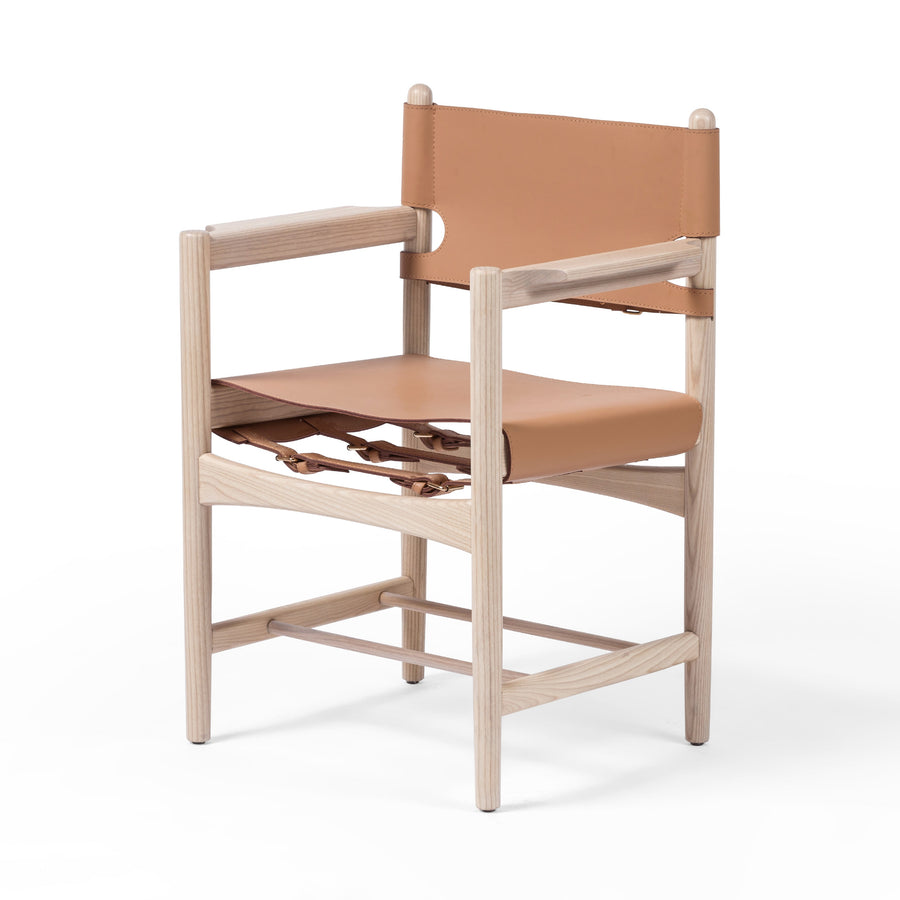 Parsal Dining Chair Nude Leather Blend By Bd Studio 225869 001 Open Box 1
