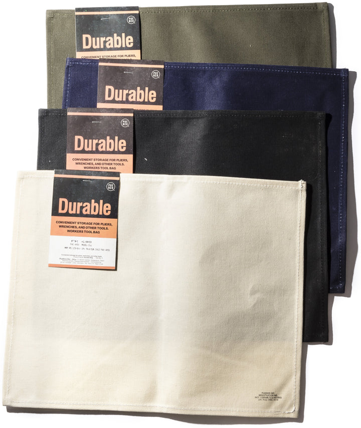 waxed cotton placemat navy blue design by puebco 2