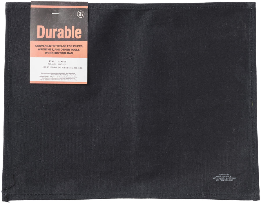 waxed cotton placemat black design by puebco 1