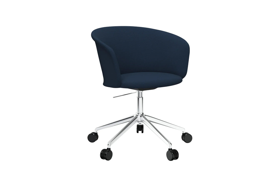 Kendo Dark Blue Swivel Chair 5 Star 2