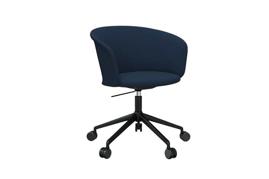 Kendo Dark Blue Swivel Chair 5 Star 1