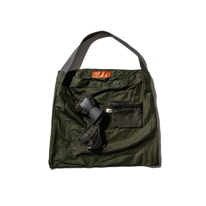 vintage parachute light bag olive design by puebco 7