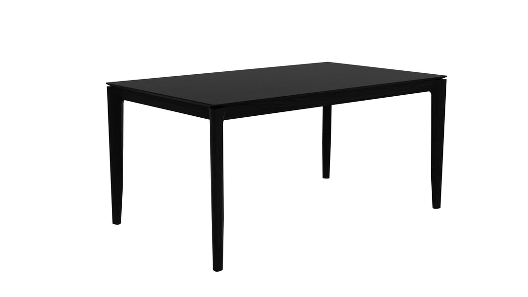 Oak Bok Dining Table in Varnished Black 2