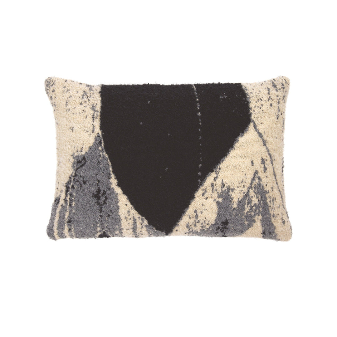 nero chevron lumbar pillow by ethnicraft 1
