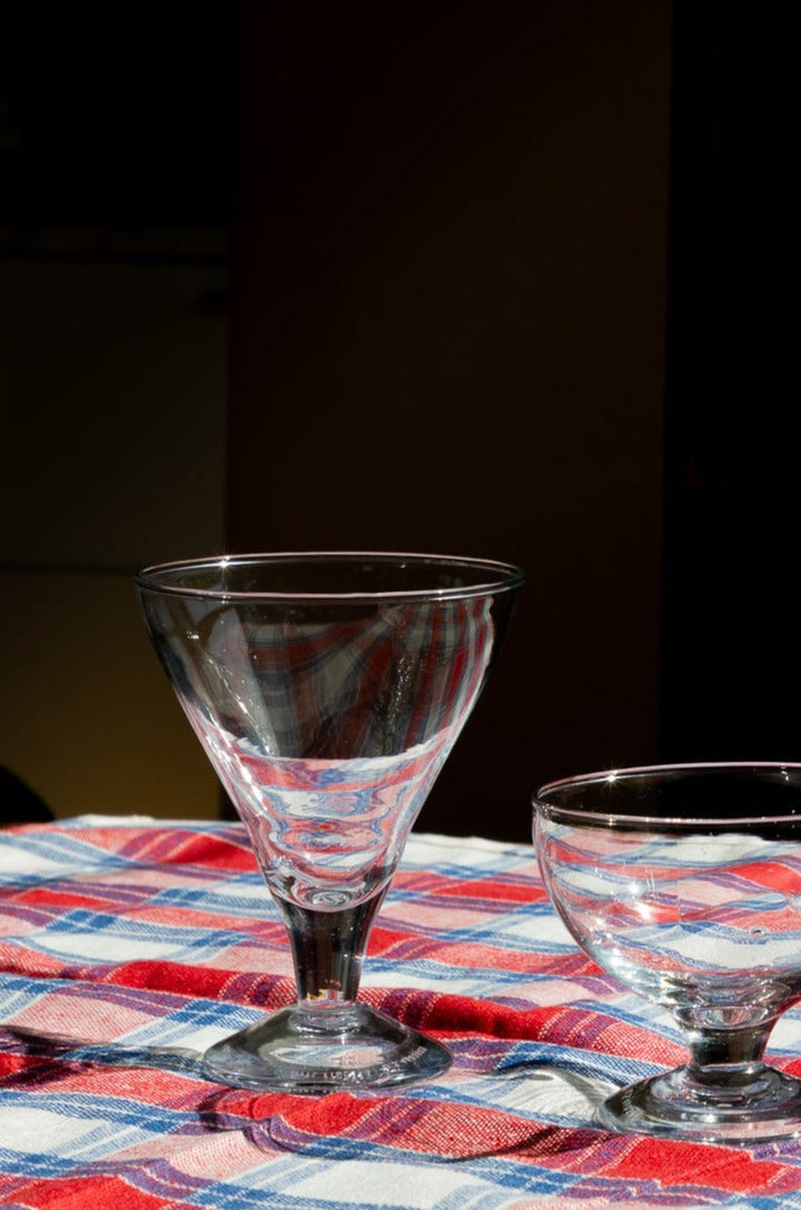 Blown Glass Dessert Cup Triangle By Puebco 303017 3