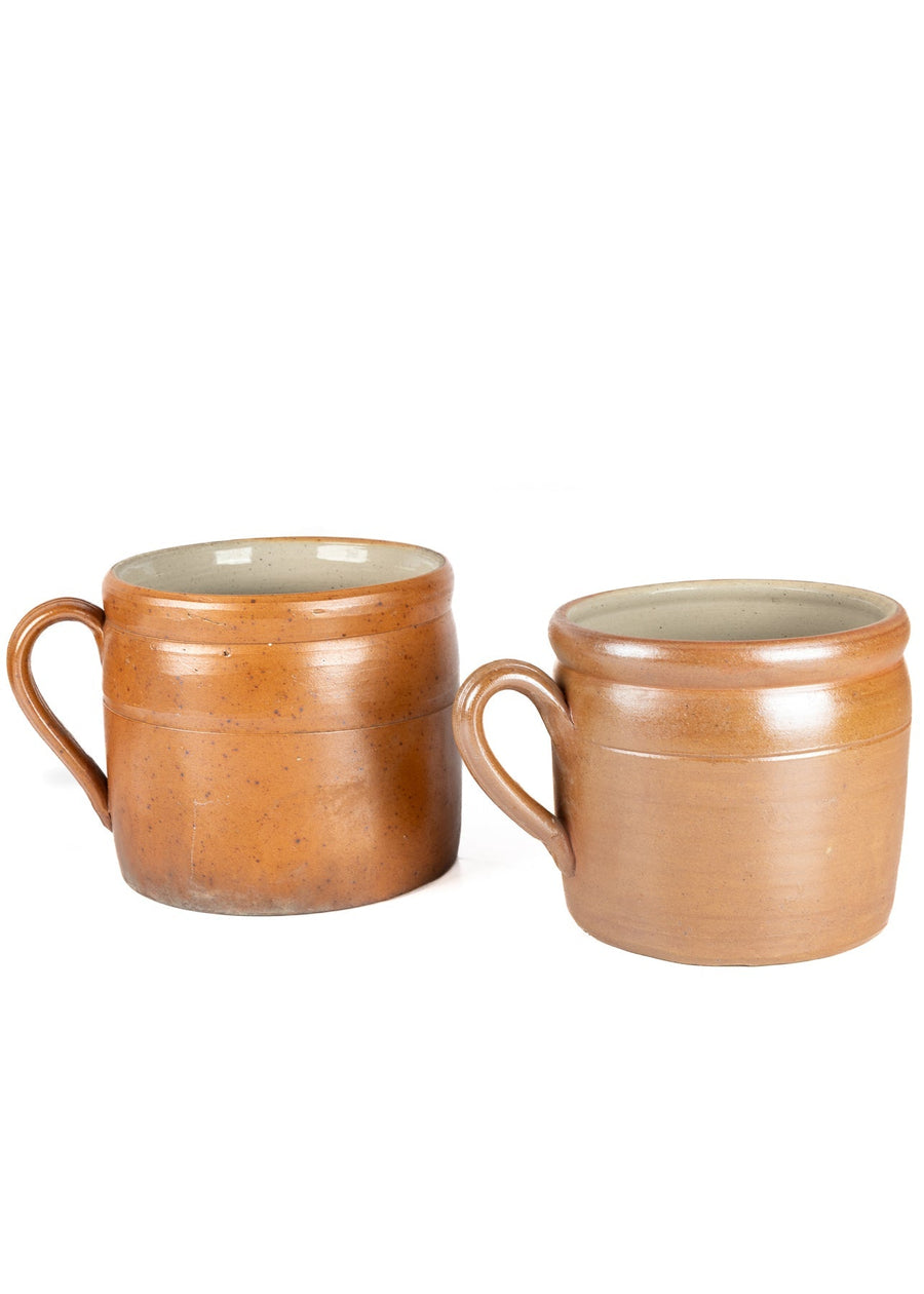 Poterie Renault Vintage Handled Jar - Rillettes Pot - SALT-1