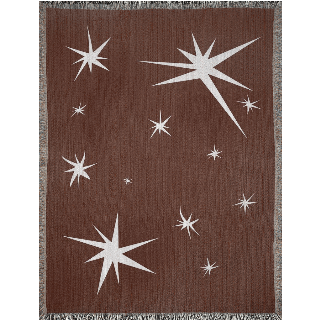 Red Star Woven Throw Blankets