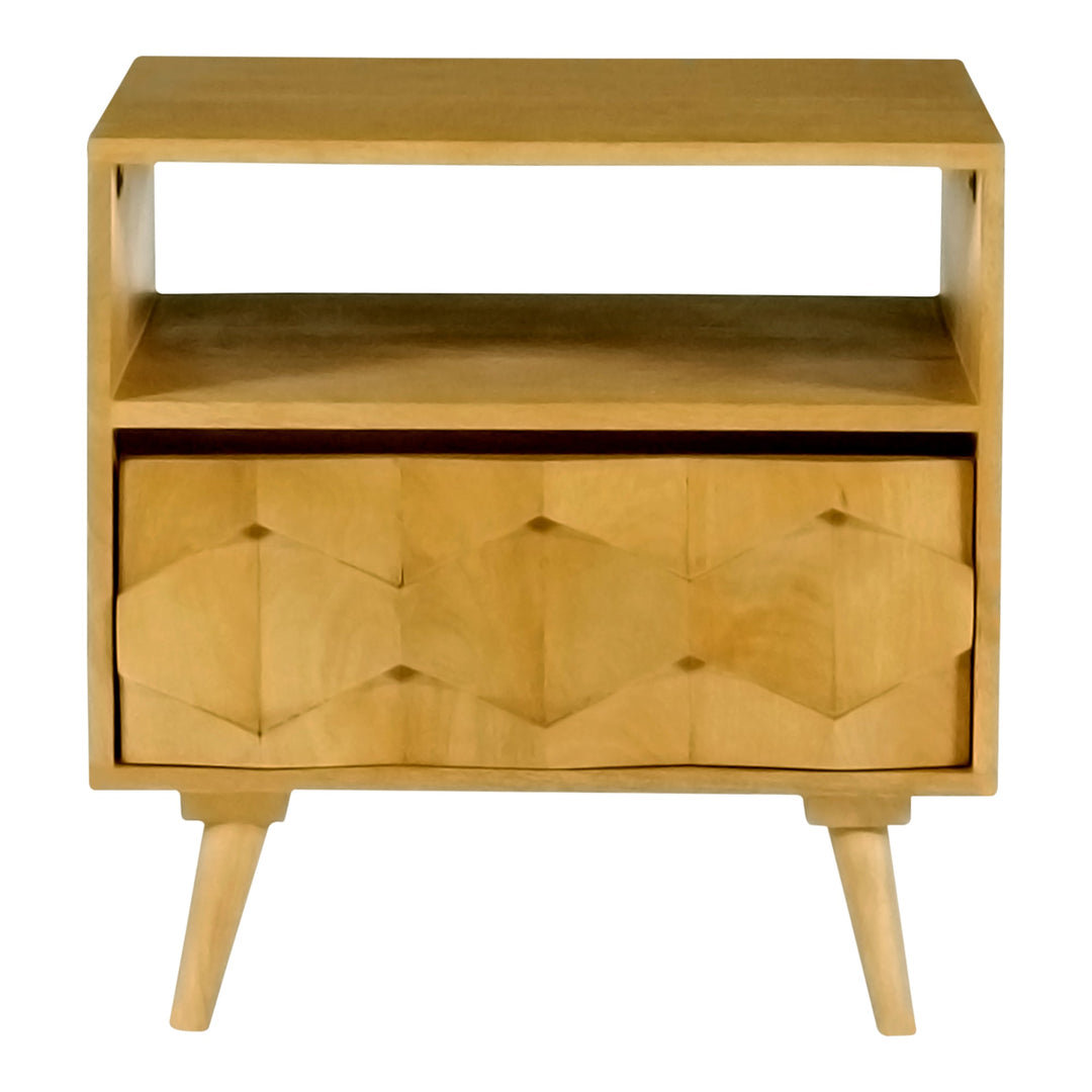 o2 golden mango wood nightstand 1