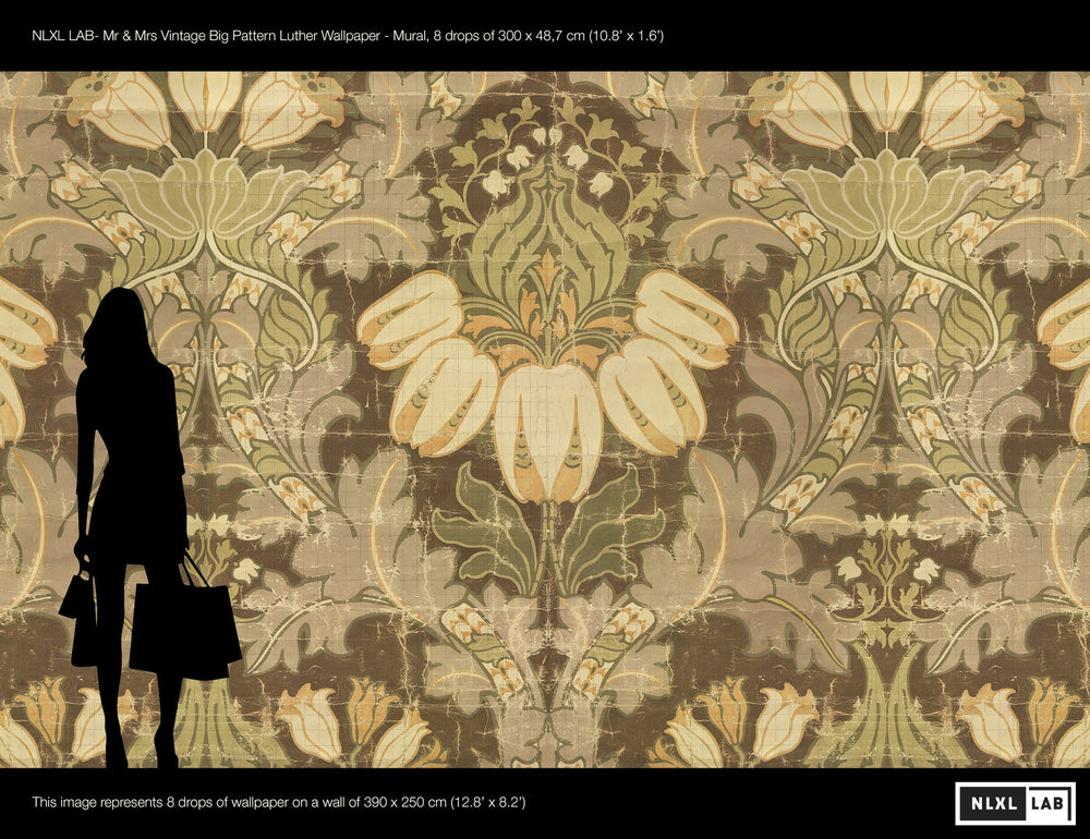 Big Pattern Luther Wall Mural by Mr. and Mrs. Vintage for NLXL
