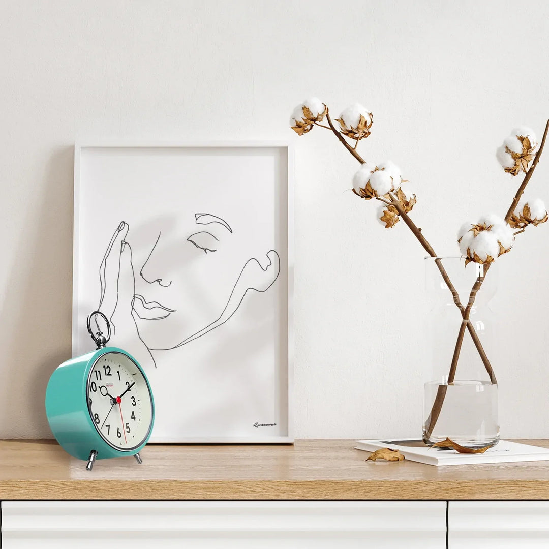 factory turquoise xl wall clock by cloudnola sku0190 4