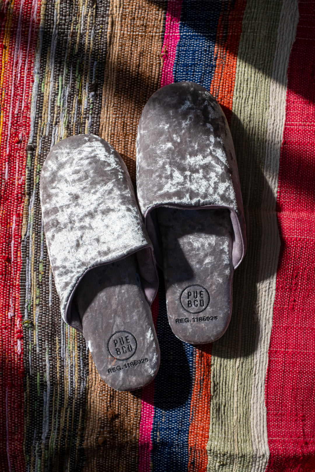 Velvet Slipper - Large - Silver
