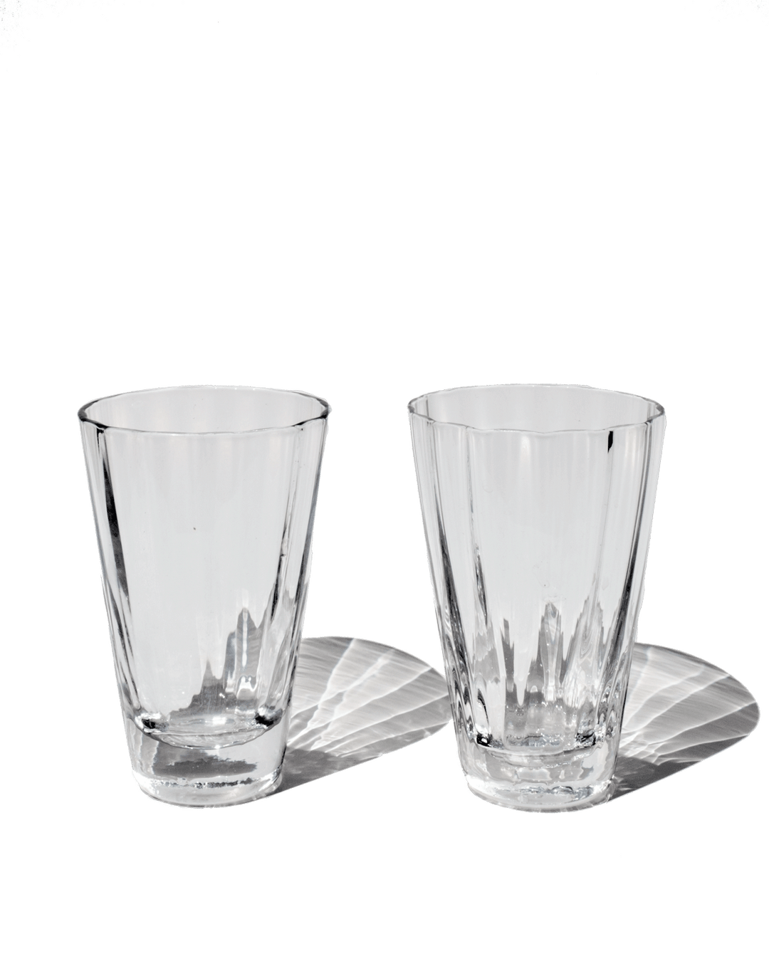 Yuka Groove Glass Set in Clear