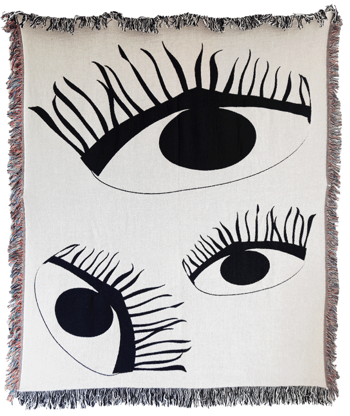 Third Eye Woven Throw Blankets