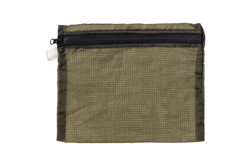 vintage parachute light pouch large olive design by puebco 1