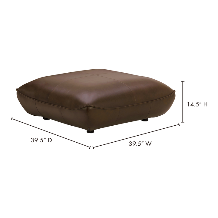 zeppelin leather ottoman by bd la mhc kq 1011 03 3