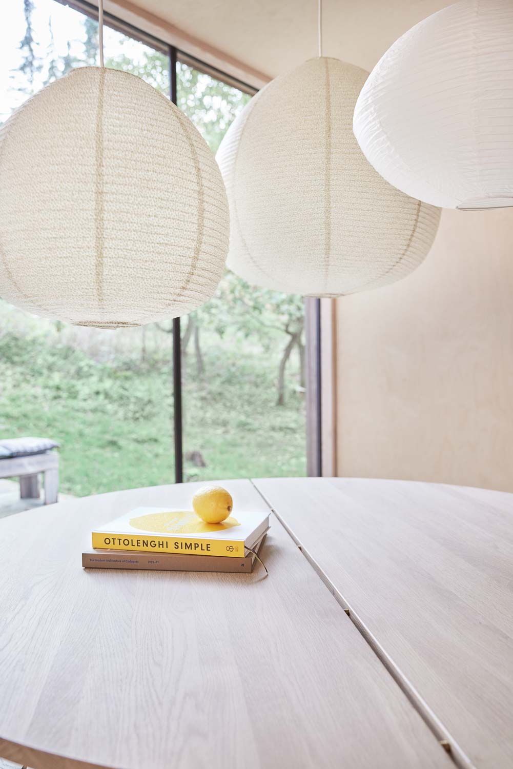 kojo paper shade small in clay and offwhite 2