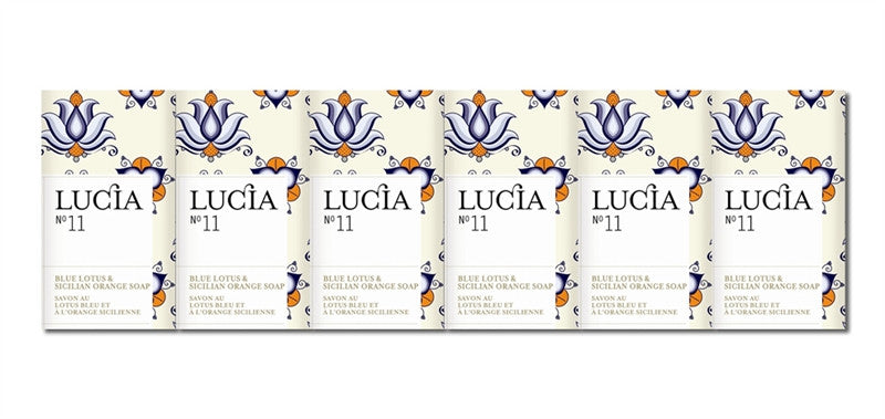 Blue Lotus and Sicilian Orange Soap Gift Set (6) design by Lucia