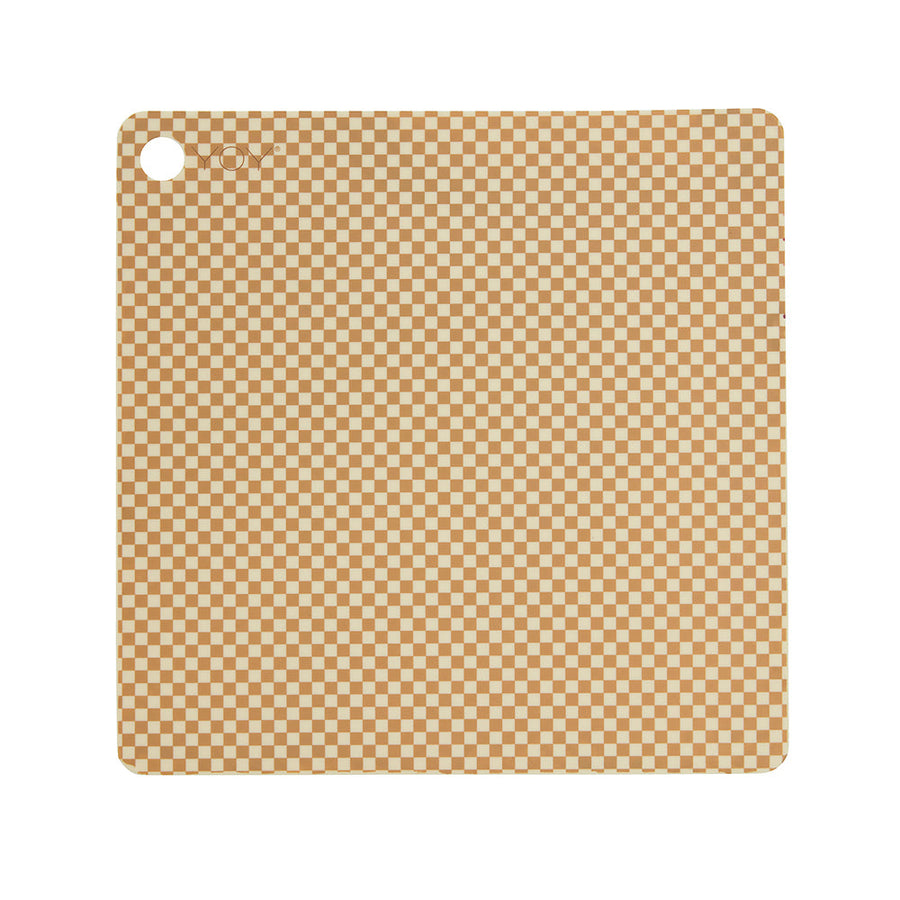 placemat checker pack of 2 vanilla 1