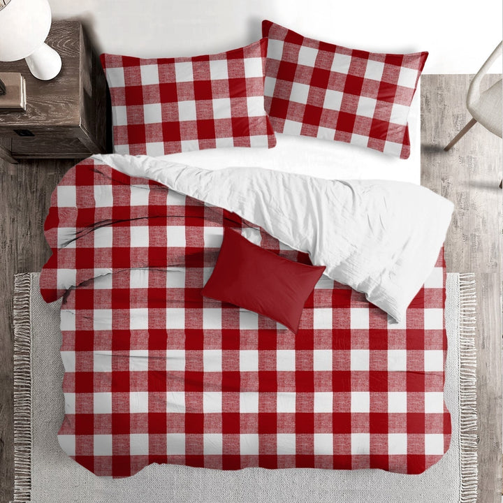 Lumberjack Check Red/White Bedding 1