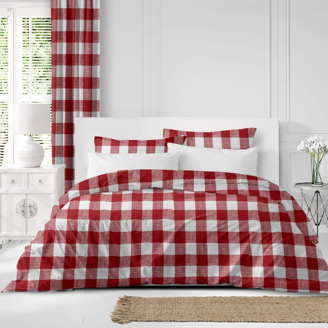 Lumberjack Check Red/White Bedding 2