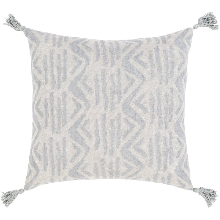 Madagascar MGS-004 Woven Pillow in Medium Gray by Surya