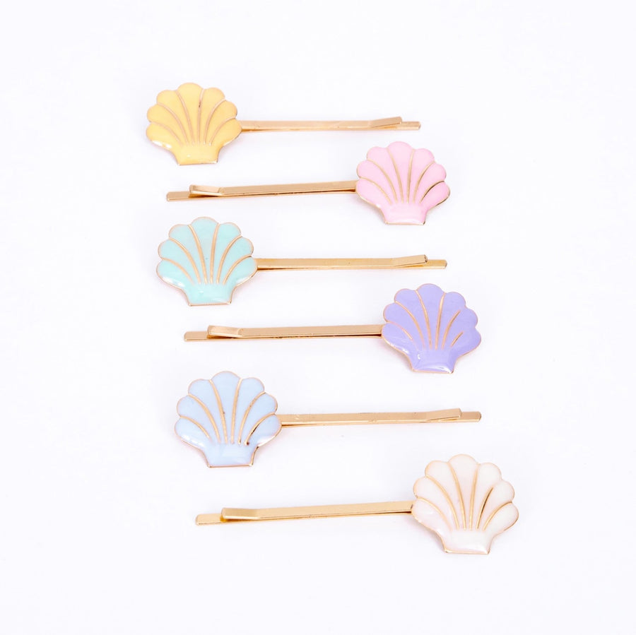 enamel shell hair slides by meri meri mm 222885 1