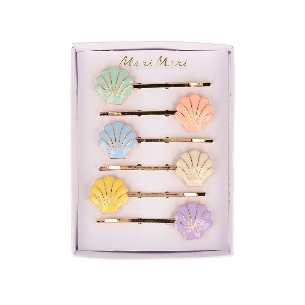 enamel shell hair slides by meri meri mm 222885 2