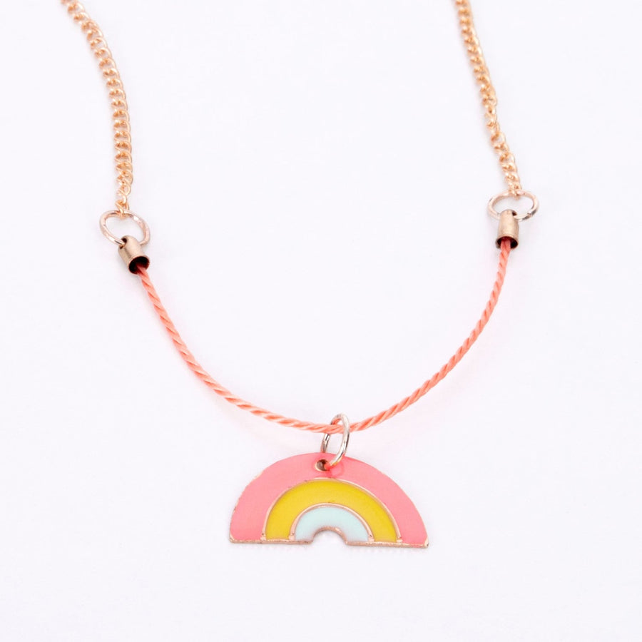 enamel rainbow necklace by meri meri mm 223110 1