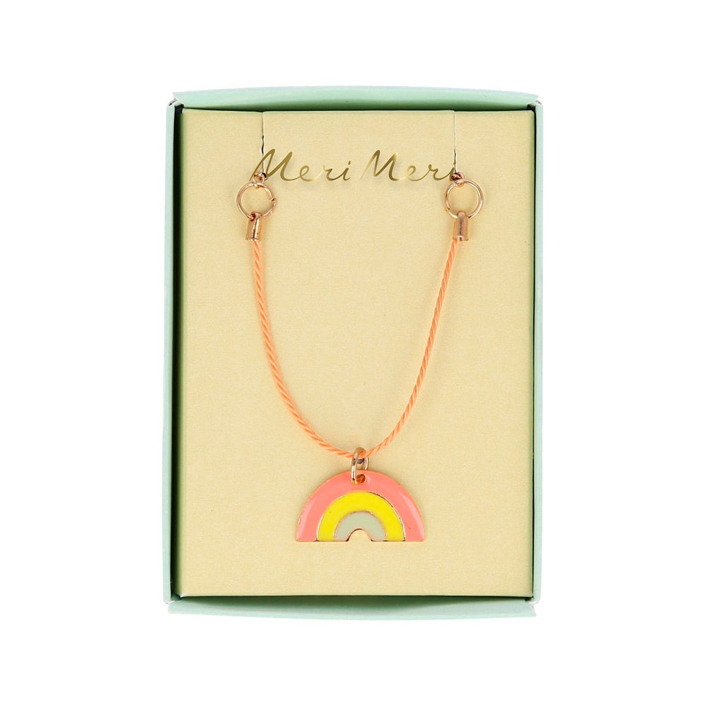 enamel rainbow necklace by meri meri mm 223110 2