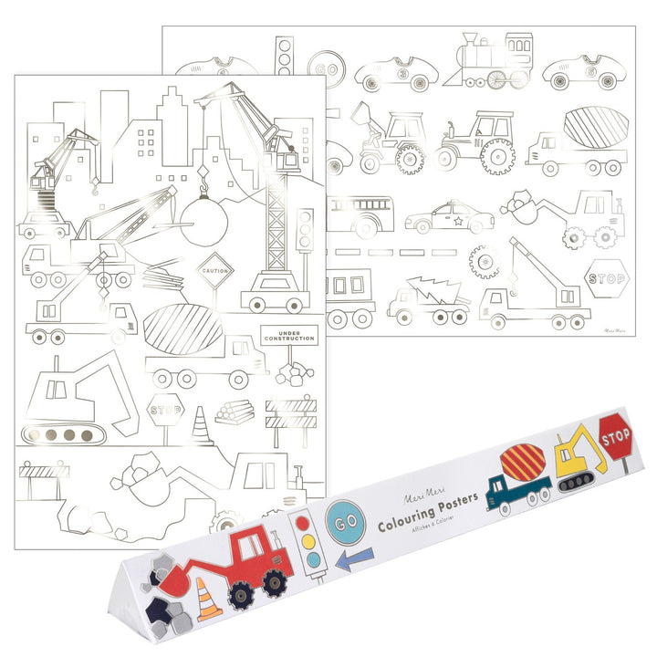 construction coloring posters by meri meri mm 223155 1