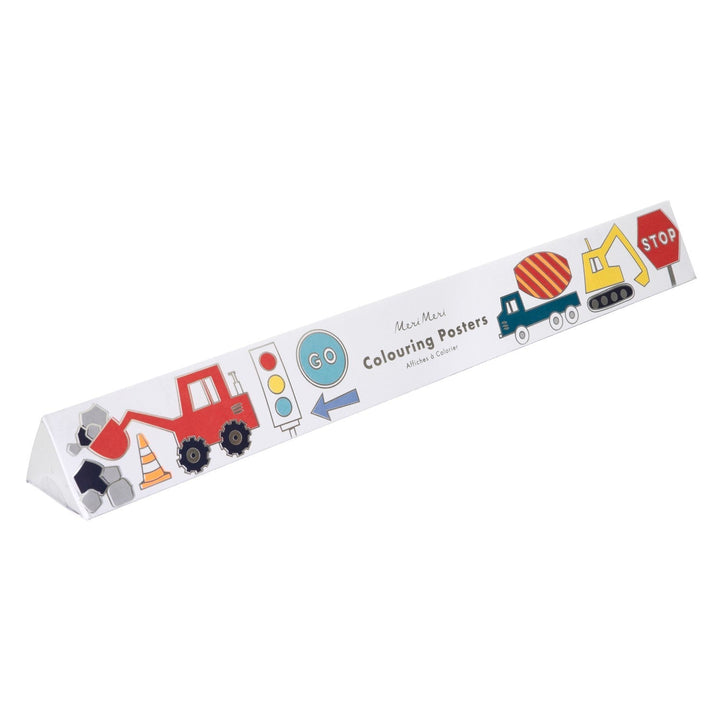 construction coloring posters by meri meri mm 223155 2