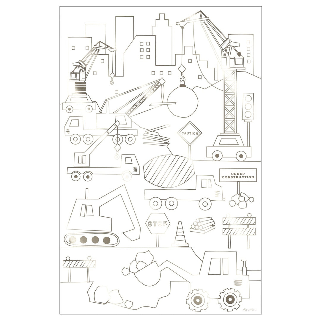 construction coloring posters by meri meri mm 223155 3