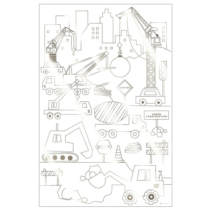 construction coloring posters by meri meri mm 223155 3