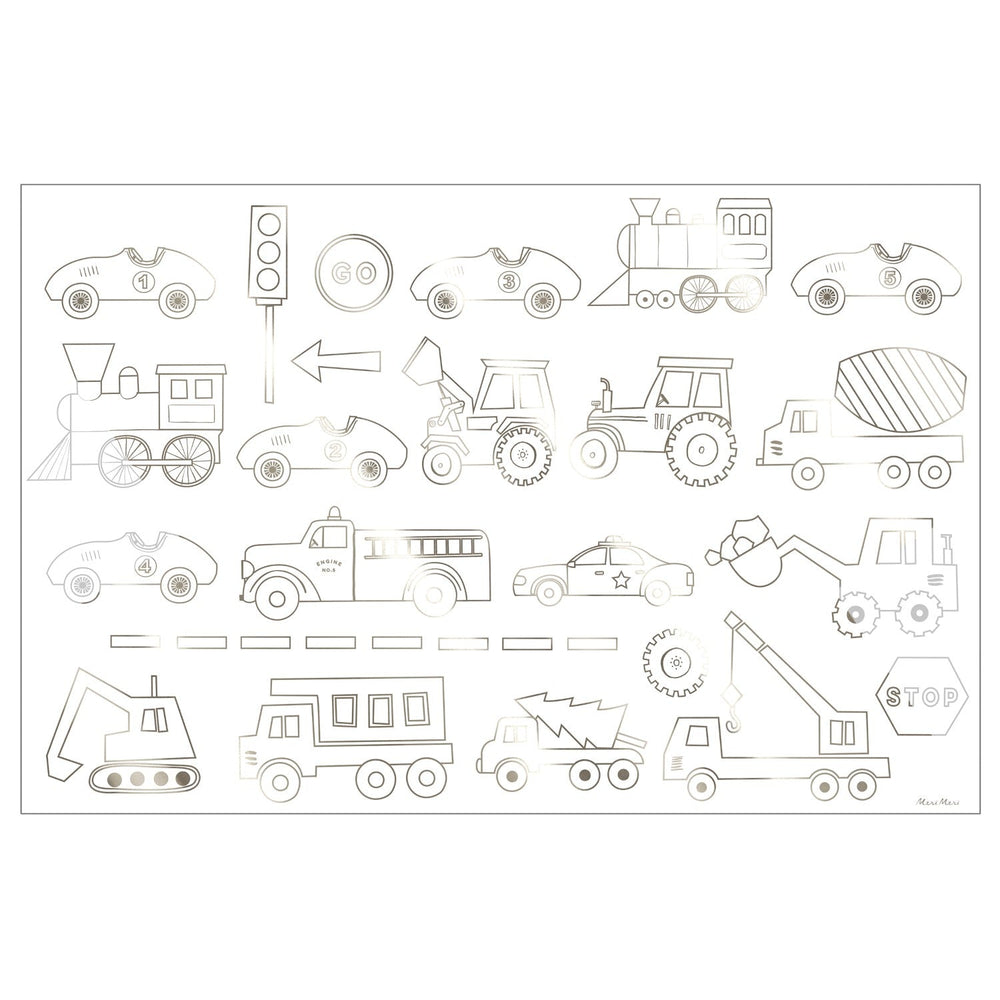 construction coloring posters by meri meri mm 223155 4