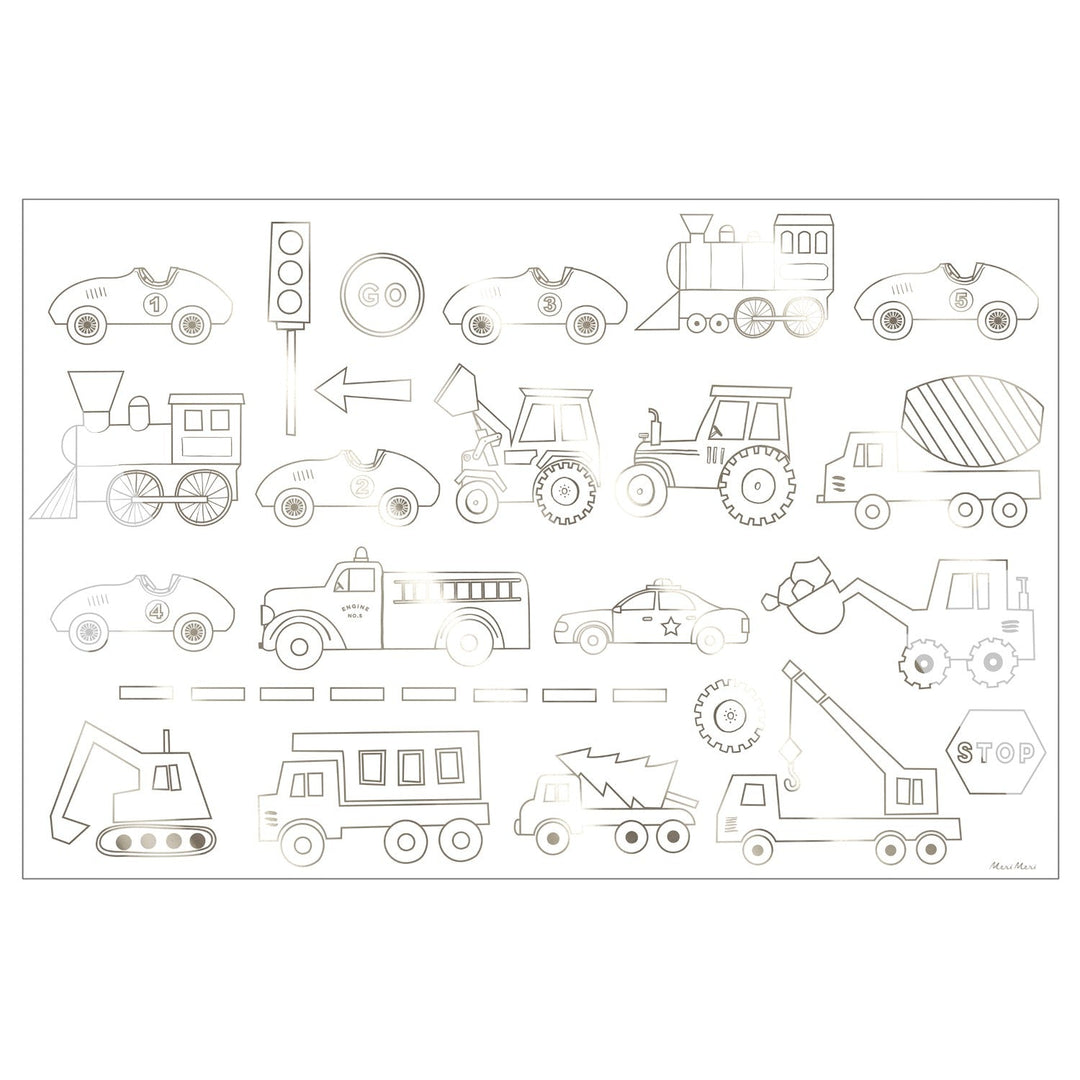 construction coloring posters by meri meri mm 223155 4