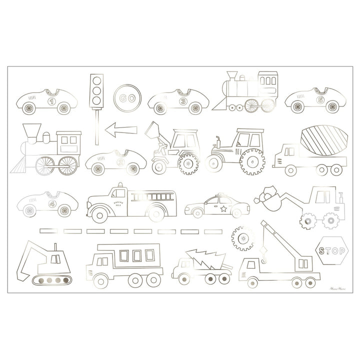 construction coloring posters by meri meri mm 223155 4