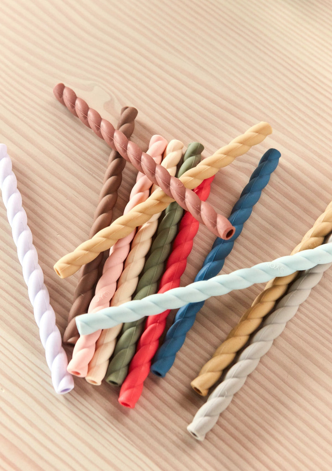 mellow silicone straw set cherry red vanilla 3