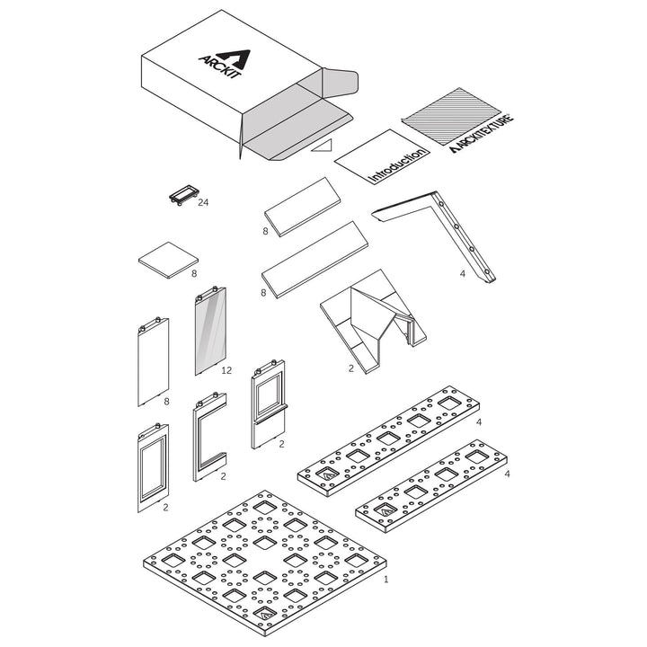 mini dormer 2 0 kids architect scale model house building kit by arckit 10